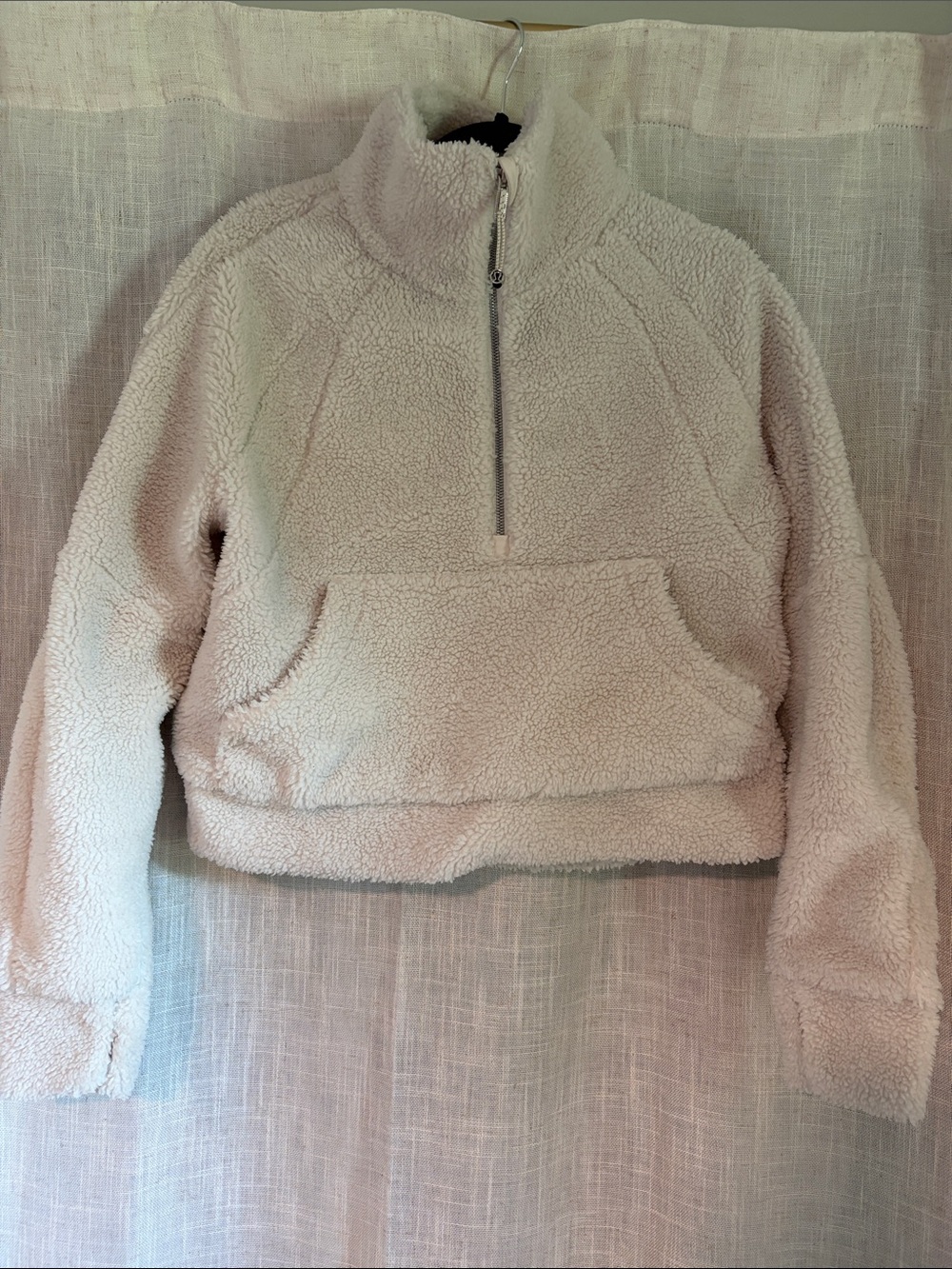 lululemon athletica White Fleece Scuba Hoodie